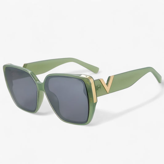 Sonnenbrille | V-Förmig | Leicht | Unisex | Futuristisch | UV-Schutz-Grün-Luzern Mode