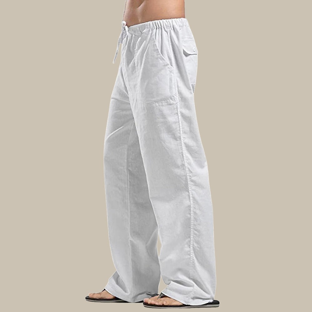 Lässige Sommerhose aus Leinen für Herren – Milan