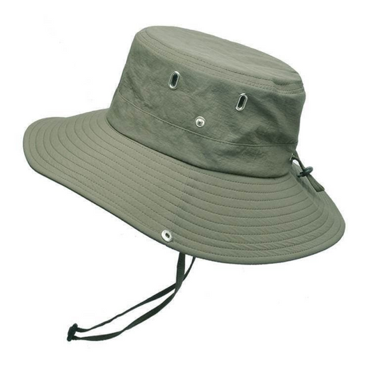 Outdoor Hut Herren UV-Schutz | Wasserabweisender Sonnenhut | Atmungsaktiv & faltbar-Grün-Luzern Mode