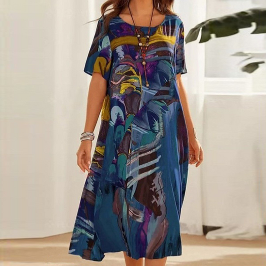 Lockeres Sommerkleid mit lockerem Schnitt – Ysée