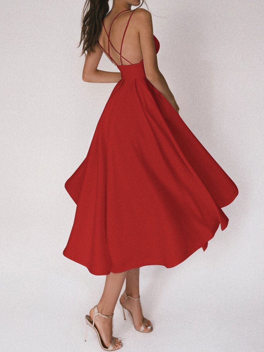 Strappy V-Ausschnitt Kleid - Noa