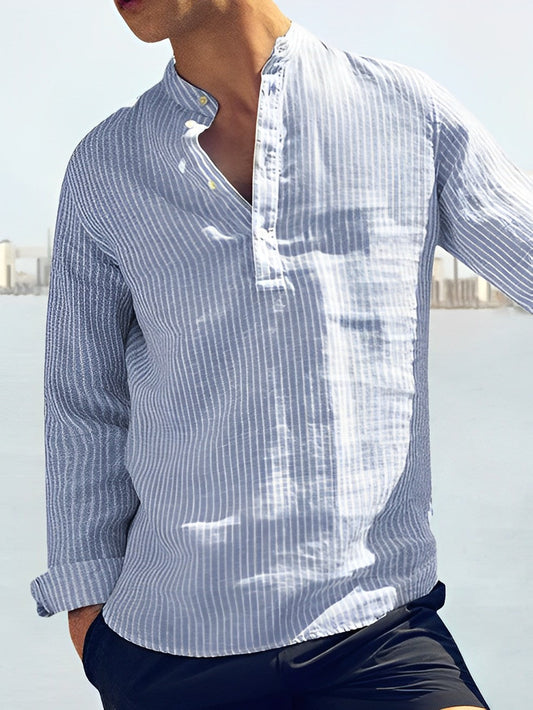 Herren-Sommerhemd mit modernem Schnitt – Cas