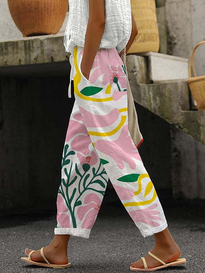 Bequeme Damenhose mit Print – Nova