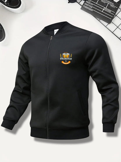 Herren Bomberjacke mit Oktoberfest-Bier-Print – Georg Oktoberfest 2026