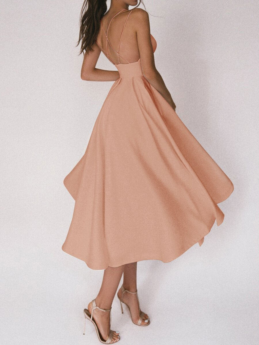 Strappy V-Ausschnitt Kleid - Noa