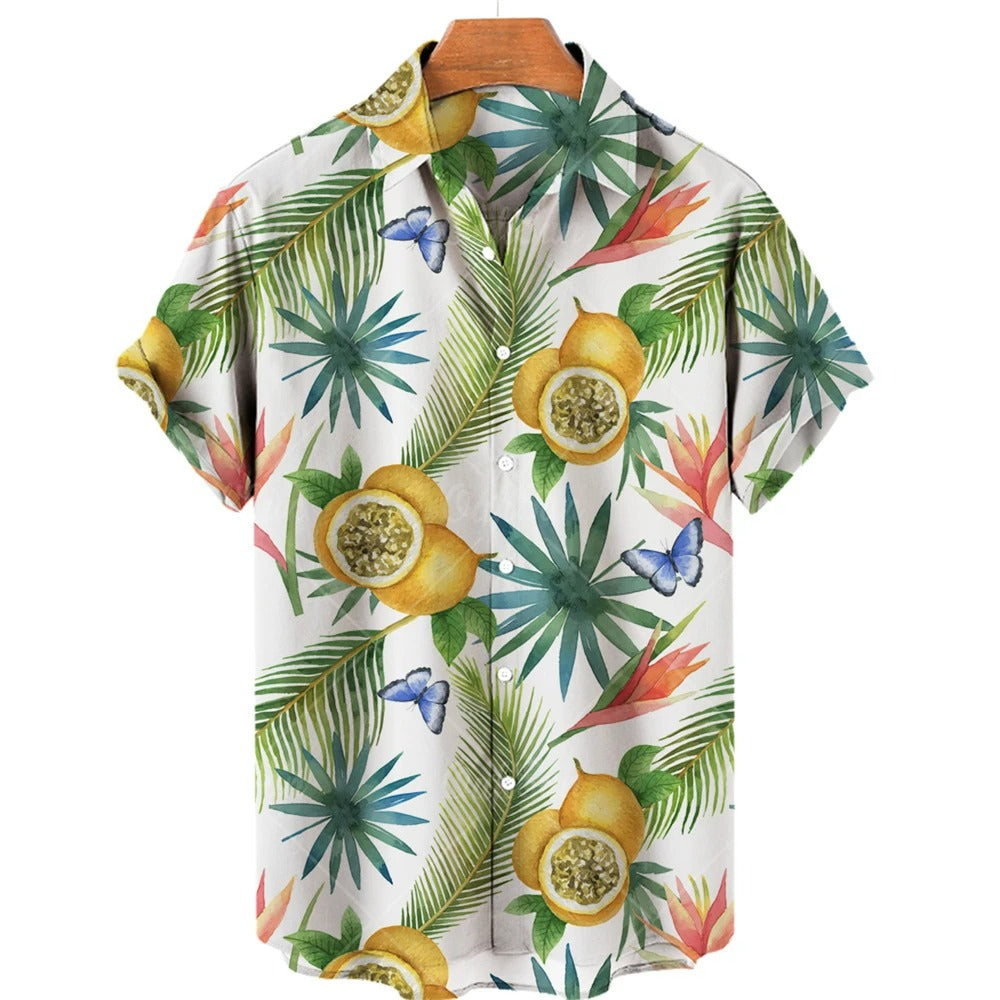 Tropisches Hawaii-Kurzarmhemd – Mateo
