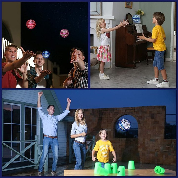 Mini-Flugdrohne mit LED-Leuchten für Kinder – Handgesteuert & sicher