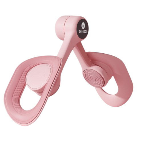 Rosa Beintrainer, Fitnessgerät, Heimtraining, Kunststoff, kompakt, effektiv, Muskelaufbau.