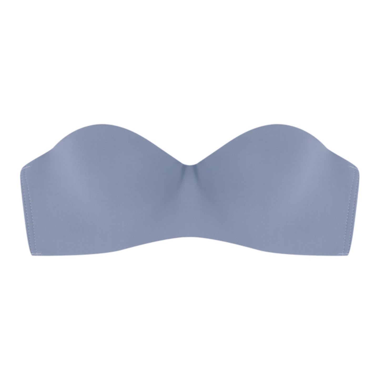 Nahtloser trägerloser Damen-BH, blau, bequem, weiches Material, Sport-Bralette.
