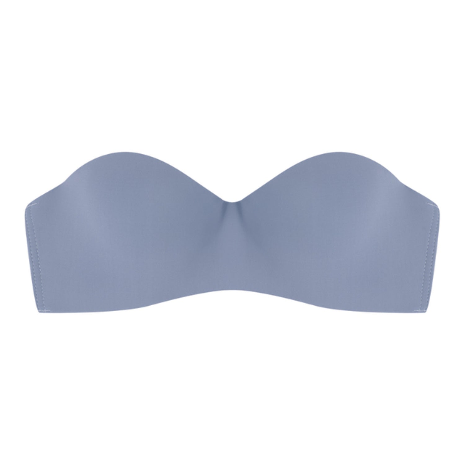 Nahtloser trägerloser Damen-BH, blau, bequem, weiches Material, Sport-Bralette.