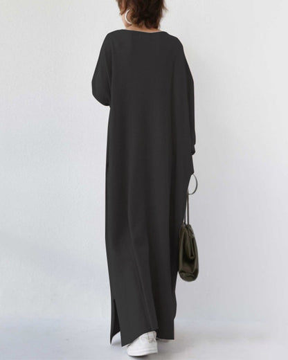 Sommerliches Maxikleid aus Baumwoll-Leinen-Mix – Sorella