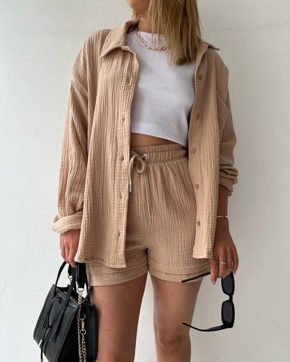 Trendige Baumwoll-Sommerhose für Damen – Faylin