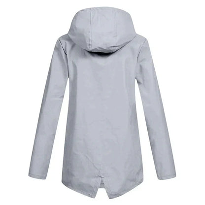 Trendige Damen Regenjacke mit Kapuze - Liora