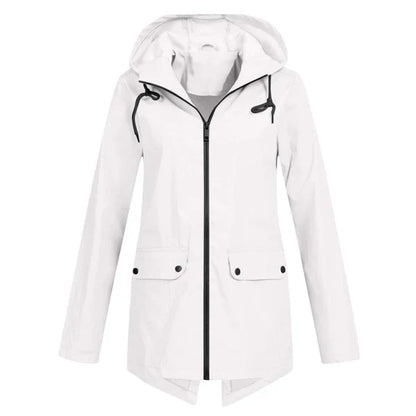 Trendige Damen Regenjacke mit Kapuze - Liora