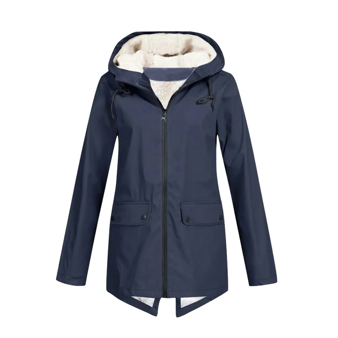 Waterproof Women's Jacket – Fleece Lined – With Hood 7
