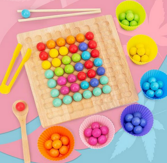 Montessori Kralen-Logikspiel – Fördert Farbenlehre & Denkvermögen