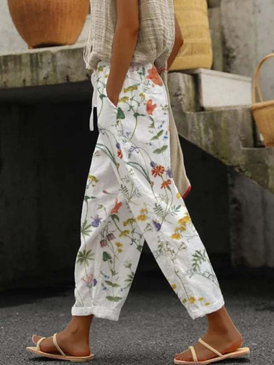 Bequeme Damenhose mit Print – Nova