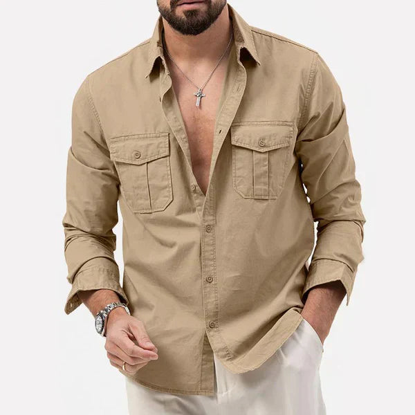 Stylische Herren Cargo Hemd - Tobias
