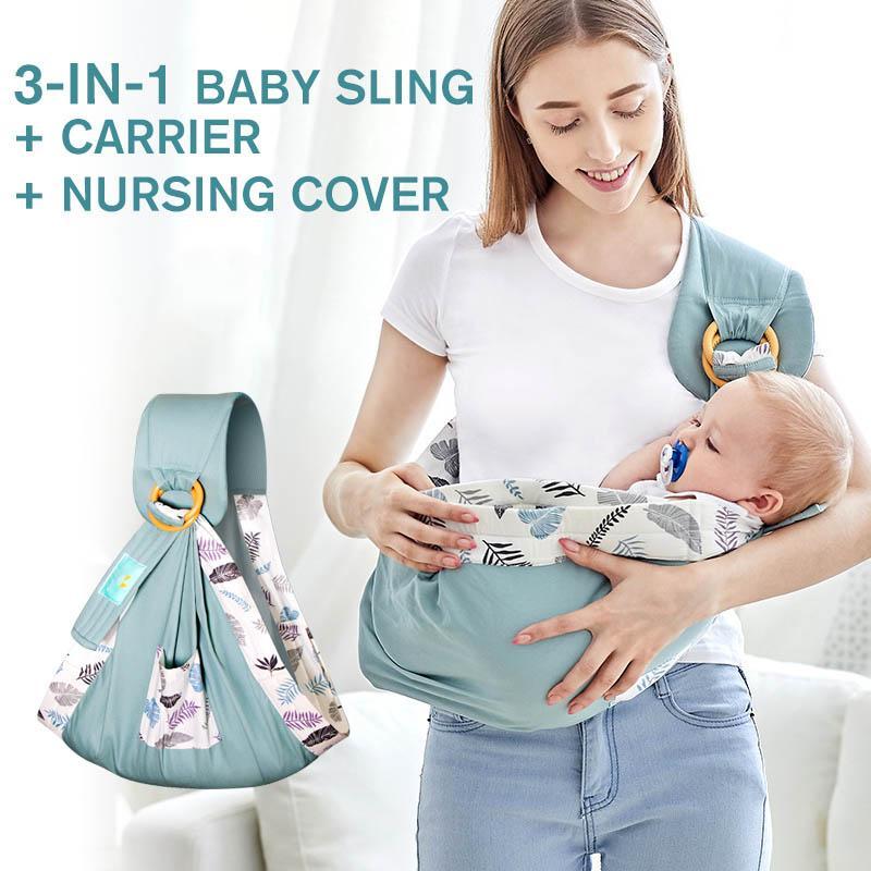 Multifunktionale Babytrage mit Stillfunktion aus Baumwolle – 0 bis 36 Monate