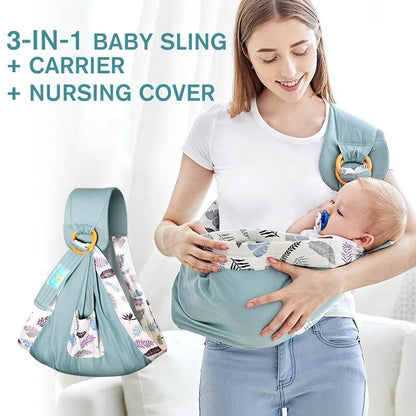 Multifunktionale Babytrage mit Stillfunktion aus Baumwolle – 0 bis 36 Monate
