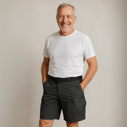Herren Cargo-Shorts mit 7 Taschen & Gratis Gürtel – Taro