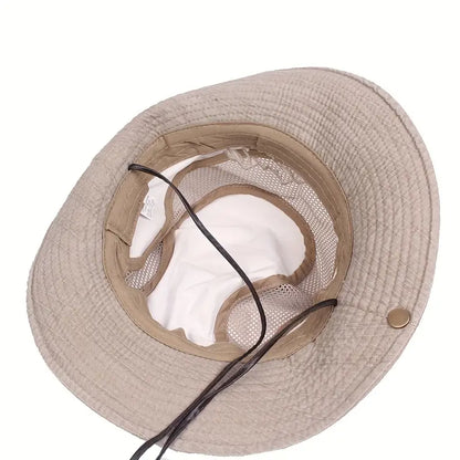 Outdoor-Sonnenhut mit verstellbaren Bändern und breiter Krempe – Solantra