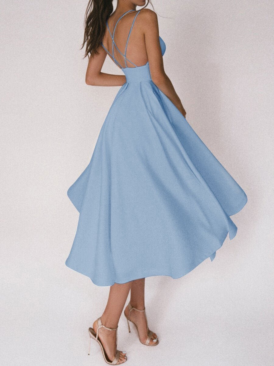 Strappy V-Ausschnitt Kleid - Noa