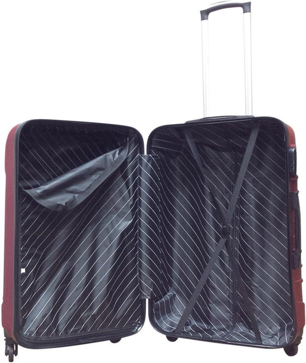 Hartschalen-Kofferset | 2-Teilig | Rosa | XL | Robust | Leicht | ABS-Luzern Mode