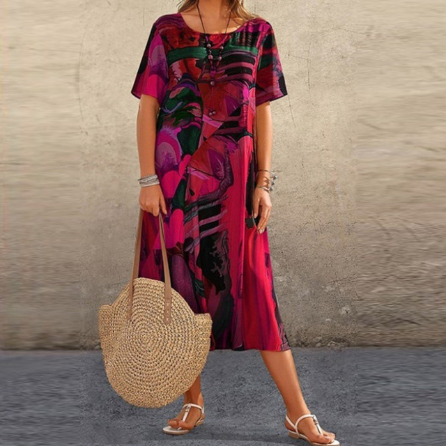 Lockeres Sommerkleid mit lockerem Schnitt – Ysée