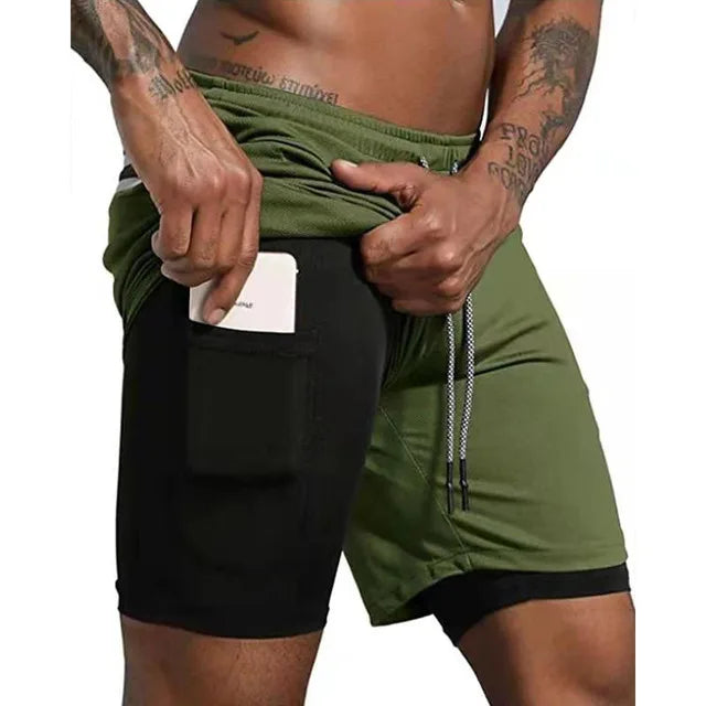 Herren-Laufshorts mit doppelter Lage – Milan
