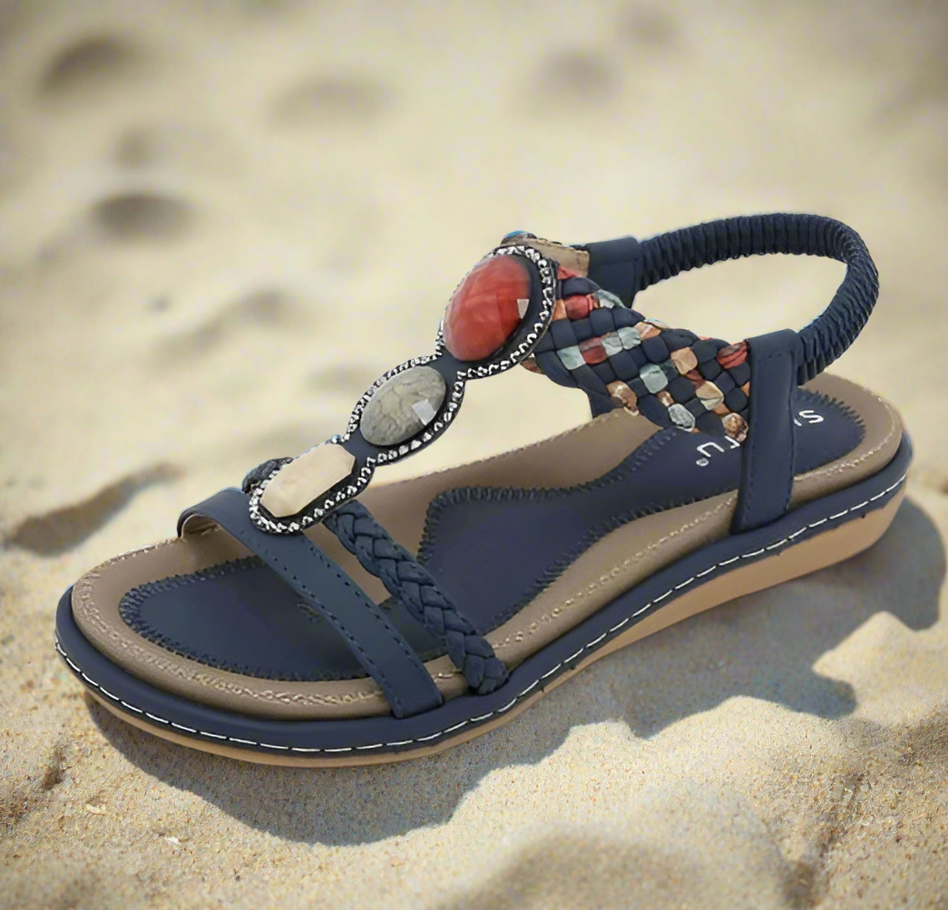 Stilvolle flache Damensandalen – Claire