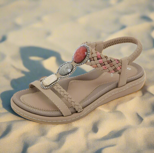 Stilvolle flache Damensandalen – Claire