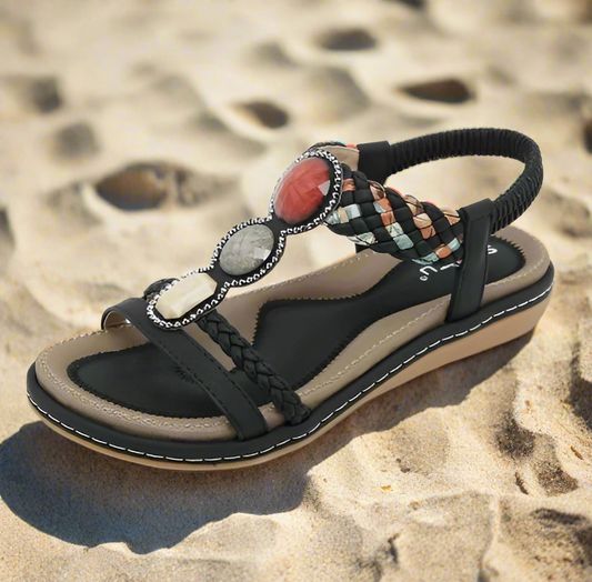 Stilvolle flache Damensandalen – Claire