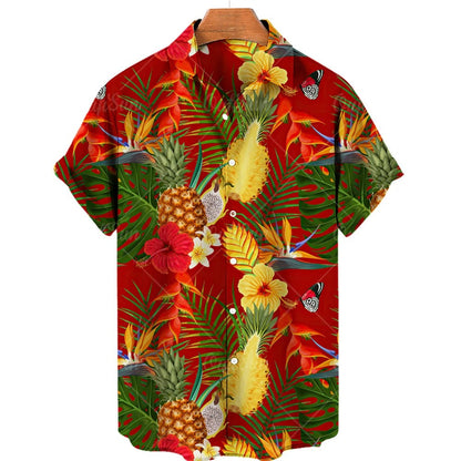 Tropisches Hawaii-Kurzarmhemd – Mateo