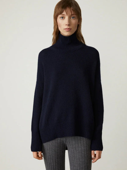 Luxuriöser Kaschmir-Rollkragenpullover für Damen – Amira Herbstzauber Edition
