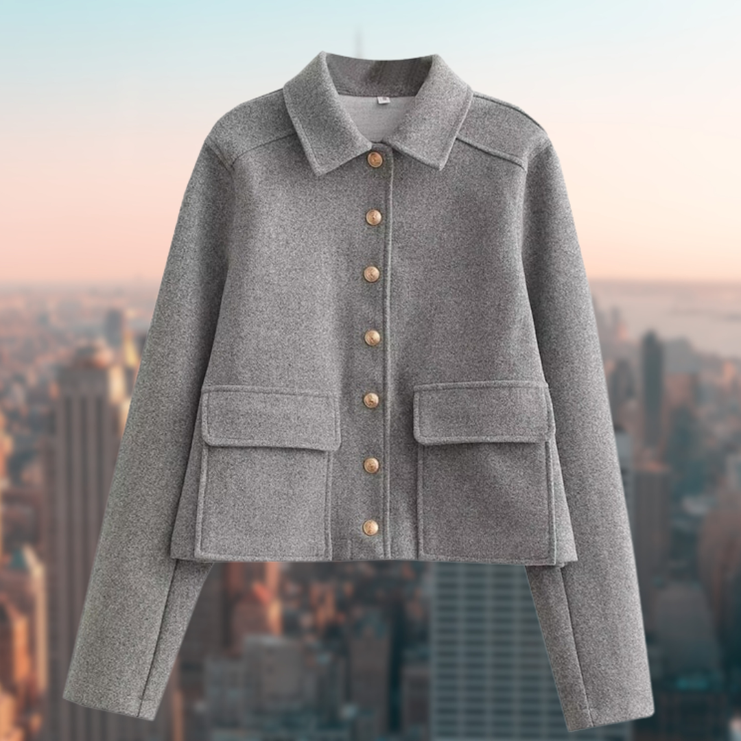 Damen Wolljacke im Casual Look für den Herbst – Noelia