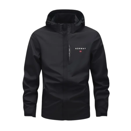 Herren Outdoorjacke leicht & atmungsaktiv mit abnehmbarer Kapuze – Elian