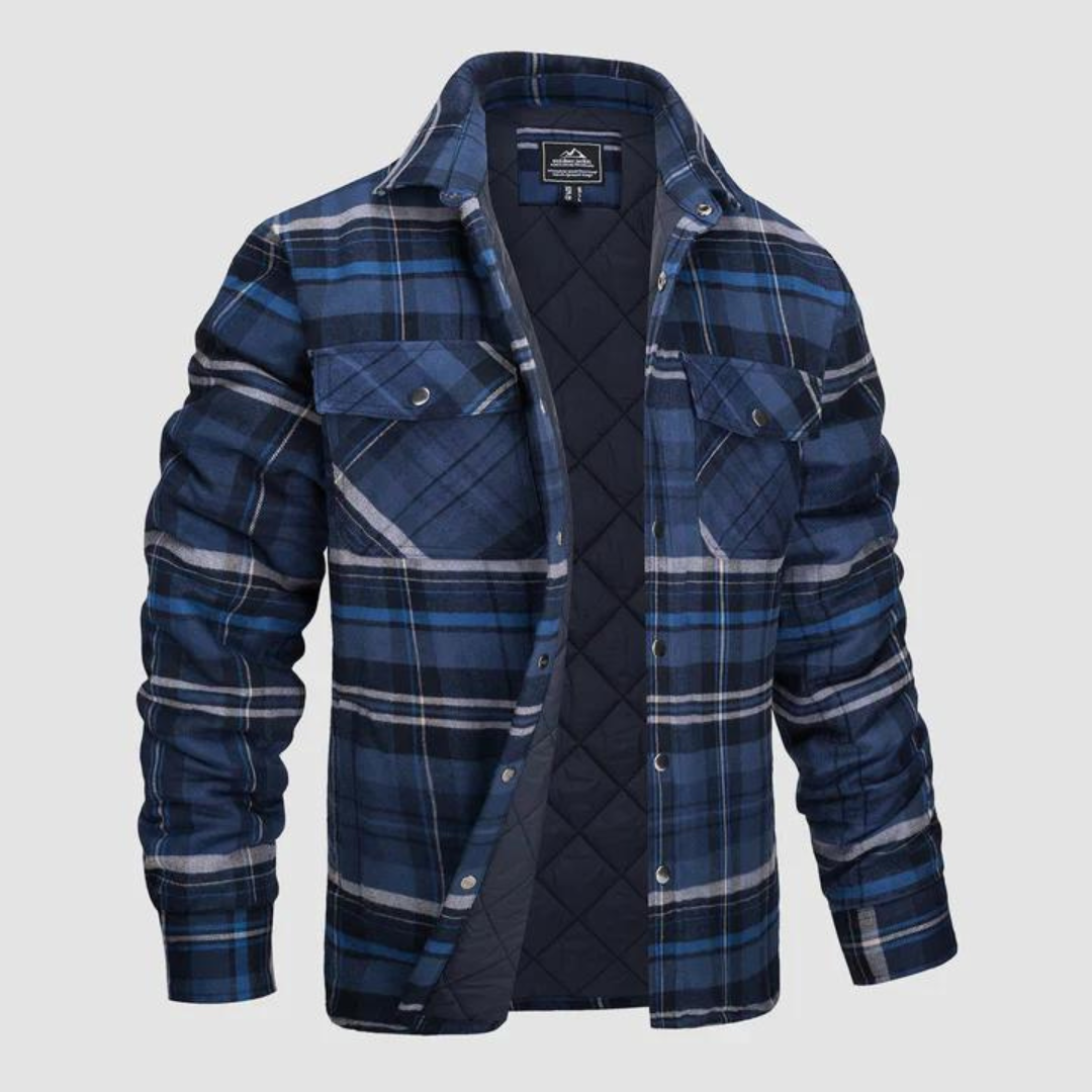 Herren Holzfällerjacke kariert mit warmer Fütterung – Magnus