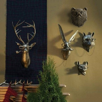 Verspielte Tierkopf Wanddekoration - WallCritters