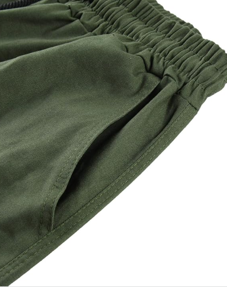Men's Multi-Pocket Cargo Pants with Adjustable Waist 13