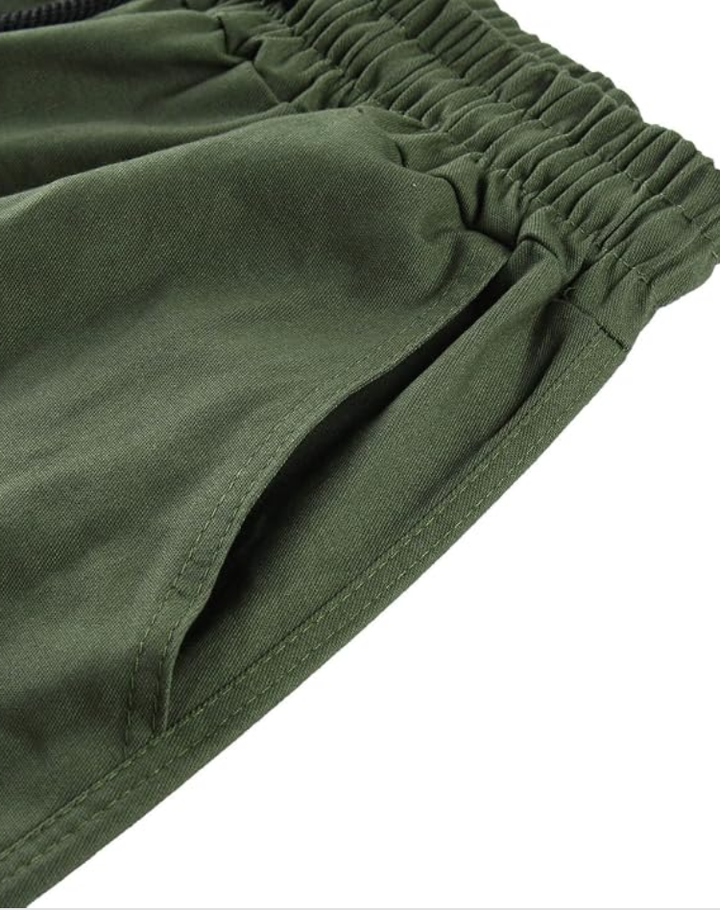 Men's Multi-Pocket Cargo Pants with Adjustable Waist 13