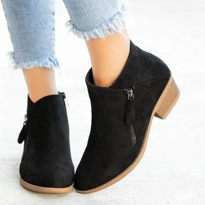 Orthopädische Leder Stiefeletten - Helena