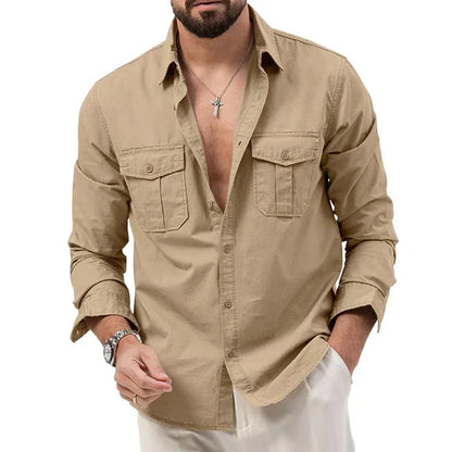 Stylische Herren Cargo Hemd - Tobias