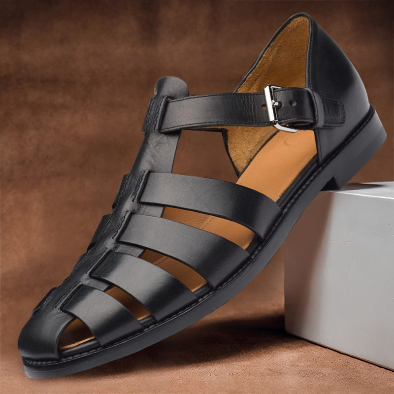 Bequeme Herren Ledersandalen mit rutschfester Sohle – 50 % Rabatt – Milan