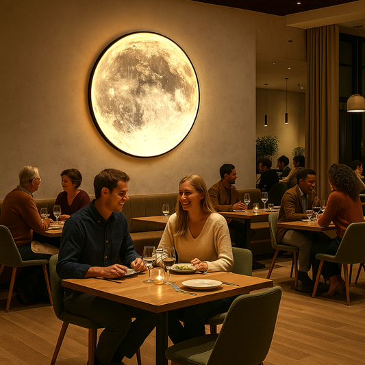MoonAura | Magische 3D-Mondlampe mit Ambiente