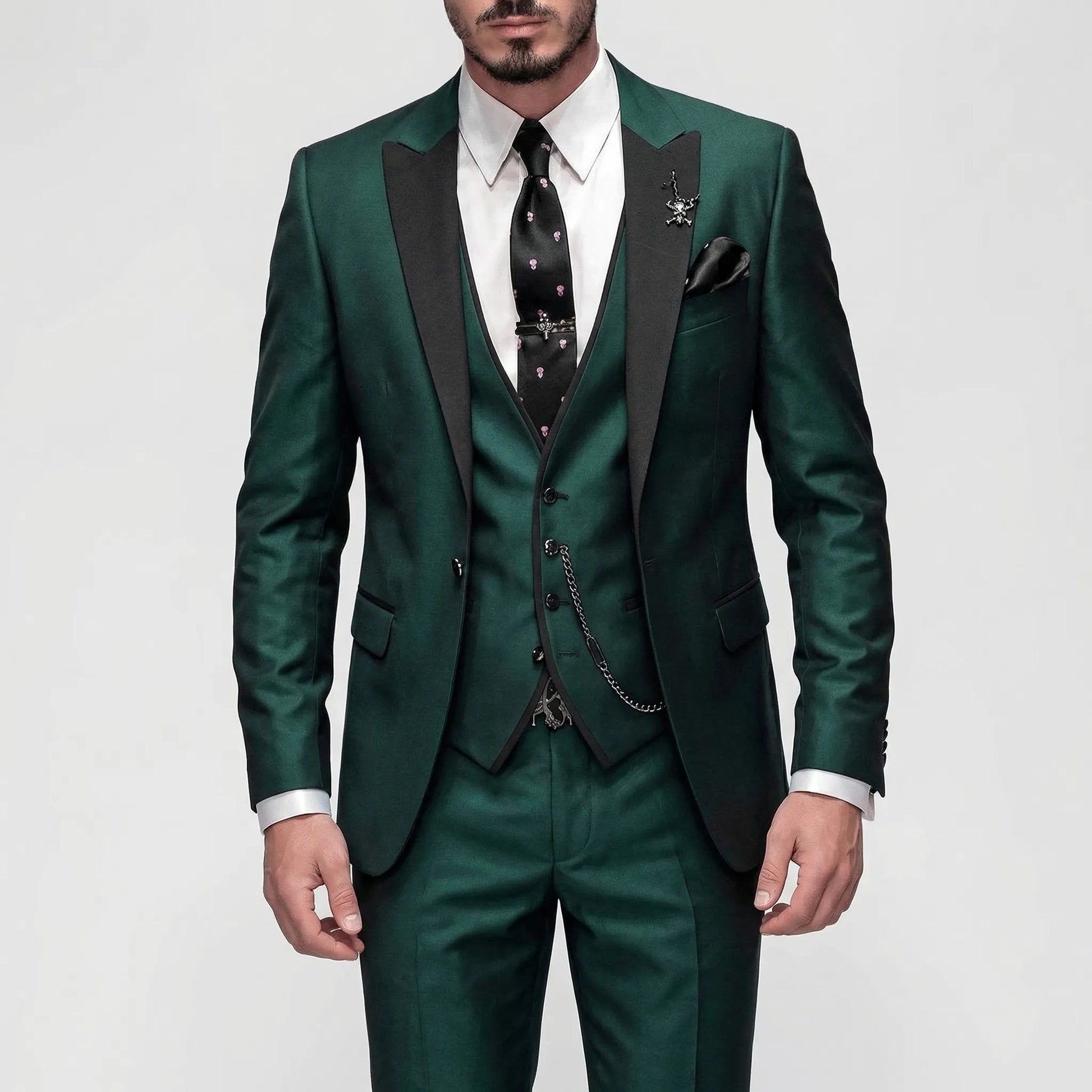 3-Piece Slim Fit Formal Suit - Seth