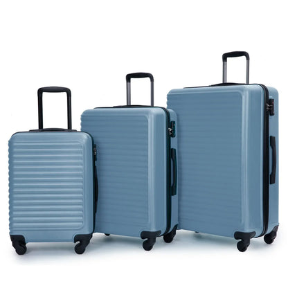Blaues Kofferset | Hartschale | 3-Teilig | TSA-Zahlenschloss | Robust-Luzern Mode