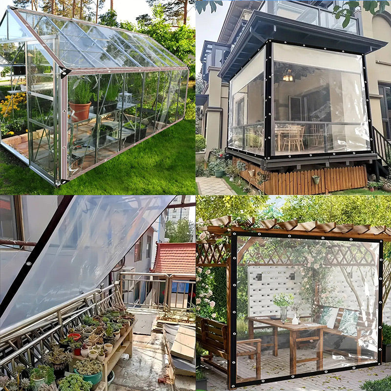 Clear Weatherproof Protective Tarp for Garden, Patio and Outdoor Use 8