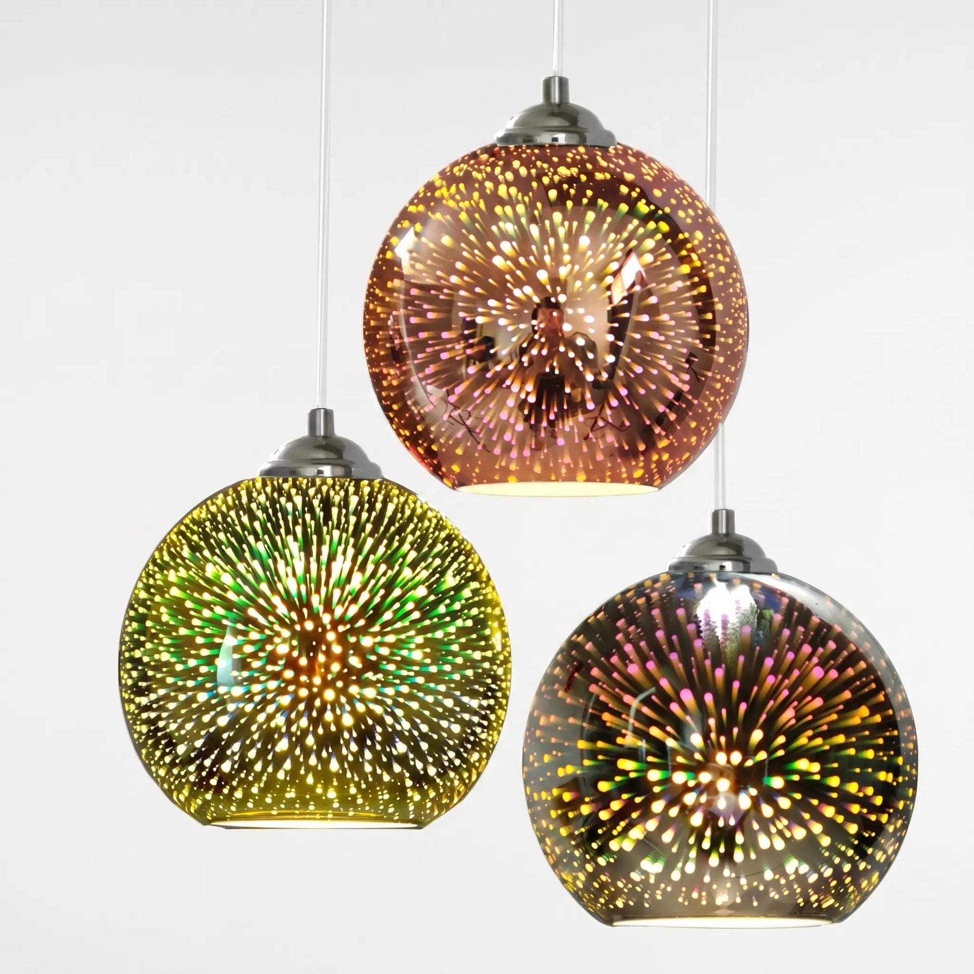 3D fireworks Effect Globe Pendant Lamp -  Pyrova