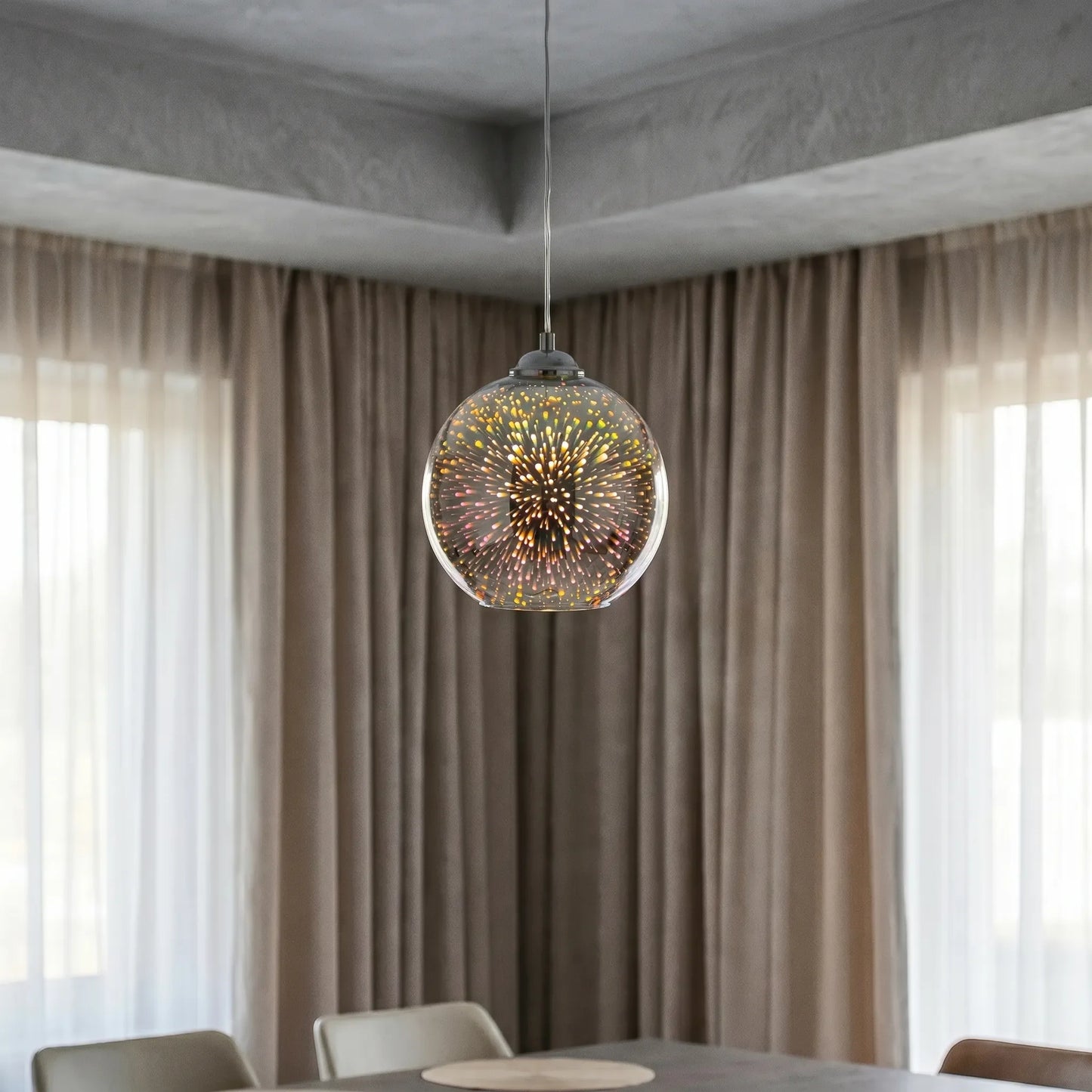 3D fireworks Effect Globe Pendant Lamp -  Pyrova